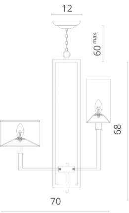 Подвесная люстра Divinare 5933/01 LM-8 PORTA Черный